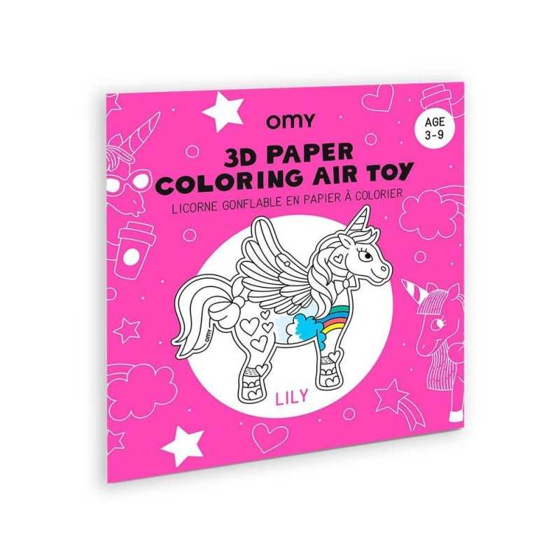 UNICORNIO PARA INFLAR Y COLOREAR
