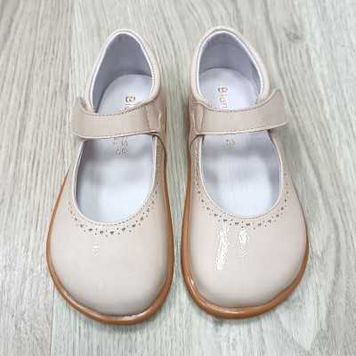 mercedita respetuosa de la marca Blanditos en color beige con brillo. Tallas 19 a 27