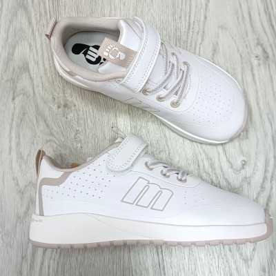 calzado respetuoso infantil, mustang blanco con tonos beige white