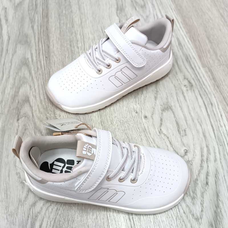 calzado respetuoso infantil, mustang blanco con tonos beige white