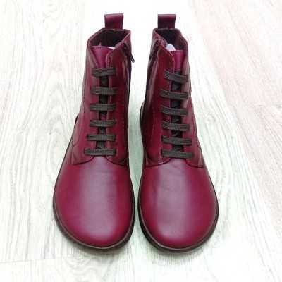 VIVANT BOTIN SAVAGE BURDEOS PIEL BAREFOOT