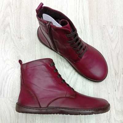 VIVANT BOTIN SAVAGE BURDEOS PIEL BAREFOOT